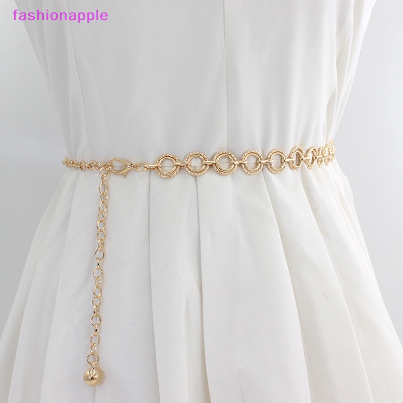 Thắt Lưng Dây Xích Kim Loại Mỏng Điều Chỉnh Được Thời Trang Quyến Rũ Cho Nữ