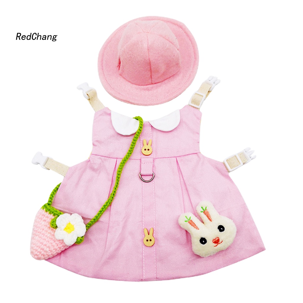 Rc ~ 1 Set Đầm Thỏ Hoạt Hình Bắt Mắt Có Thể Điều Chỉnh Họa Tiết Hoạt Hình Cho Thỏ Công Sở
