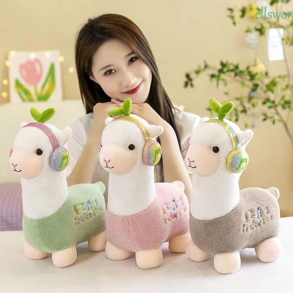 Lạc Đà Alpaca Nhồi Bông Mềm Mại Trang Trí Nhà Cửa