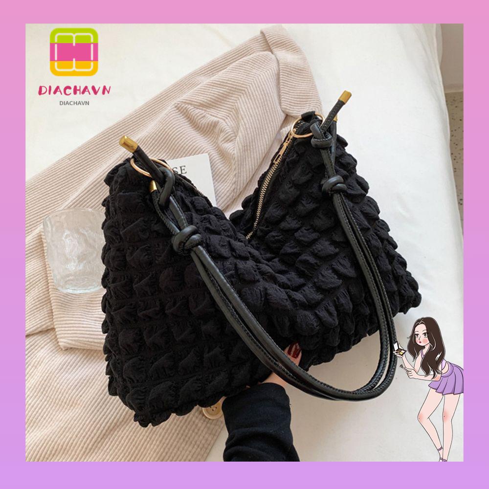 Túi Đeo Vai Sức Chứa Lớn Màu Sắc Tinh Khiết Dành Cho Nữ