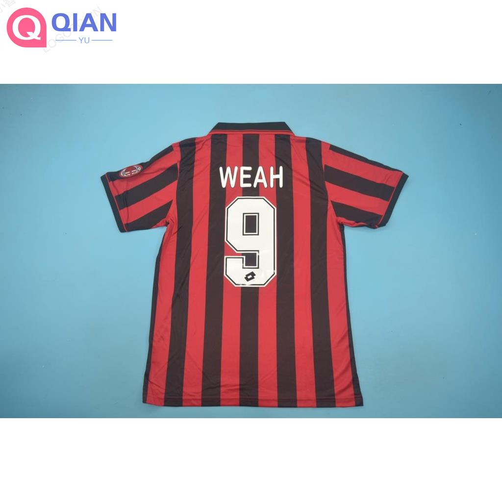 Áo Bóng Đá Đội Tuyển Milan 96-97 Phong Cách Retro