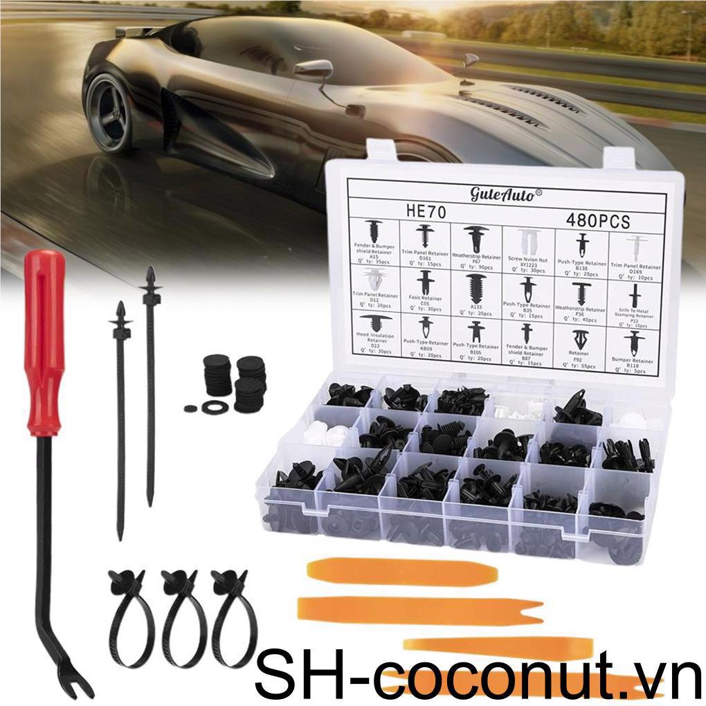 Bộ Kẹp Nhựa Kèm Tua Vít Sửa Chữa Xe Hơi Chuyên Dụng