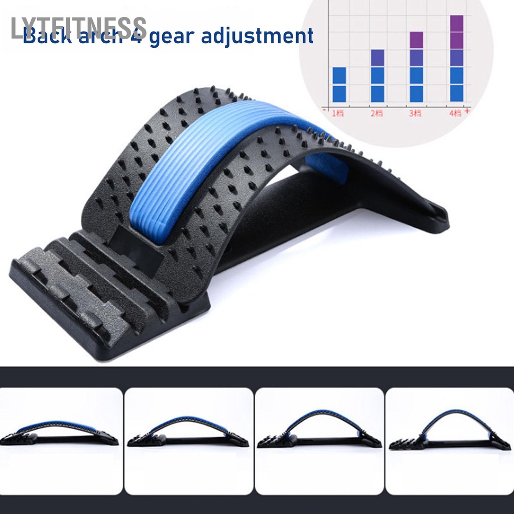 LYTFitness Cáng Lưng Có Thể Điều Chỉnh Thoải Mái Giảm Đau Hỗ Trợ Massage Thiết Bị Kéo Dài Thắt Cho Tập Yoga