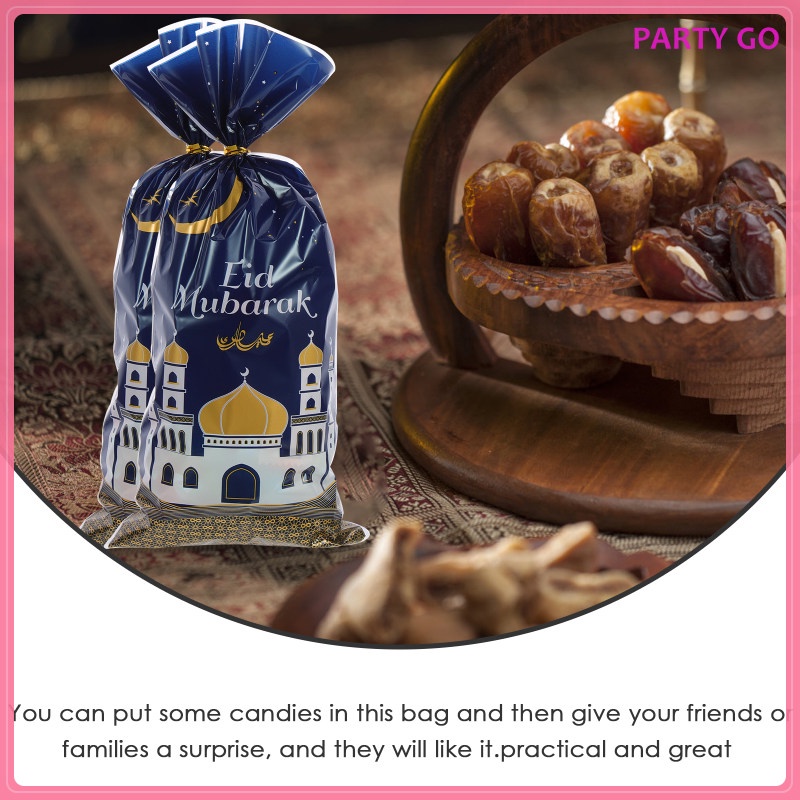 Set 50 Túi Đựng Kẹo Làm Quà Tặng Lễ Hội Eid Mubarak Ramadan Goodie uiran.vn