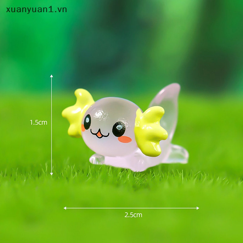 Set 2 Đồ trang trí Rồng Lục Giác Mini Màu Dạ Quang Dùng Để Trang Trí Tiểu Cảnh