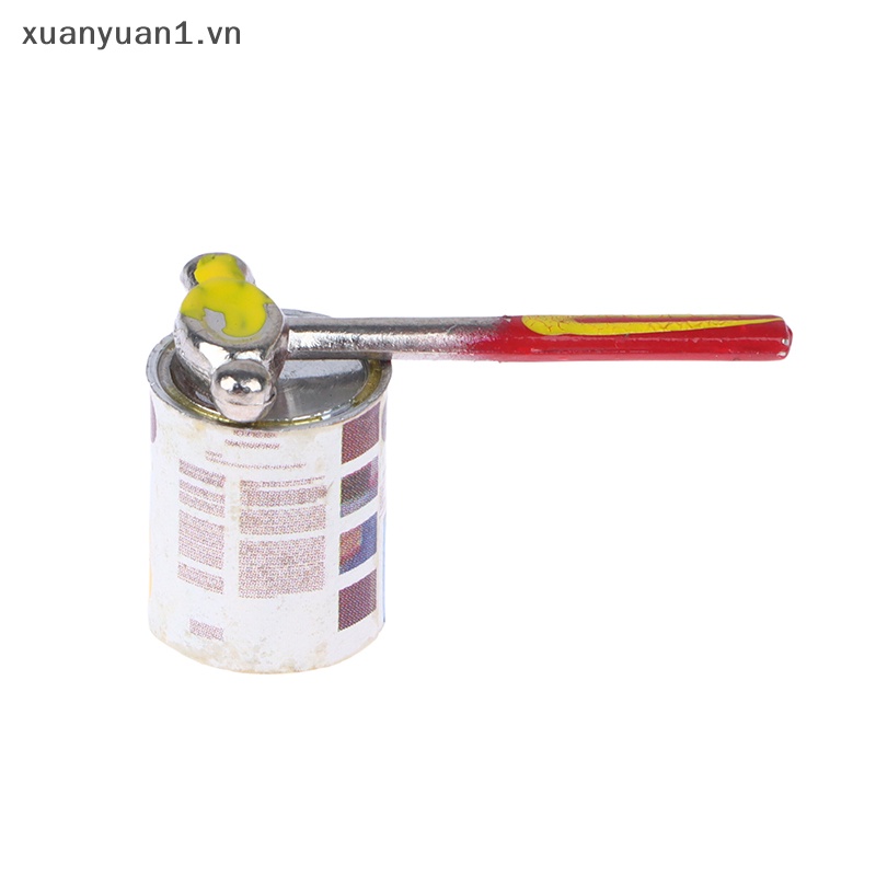 Xô Sơn Mini Bằng Kim Loại Tỉ Lệ 1: 12 Trang Trí Nhà Búp Bê