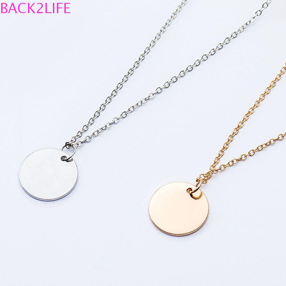 Vòng cổ Mặt Đồng Xu BACK2LIFE Thời Trang|Vòng cổ Nhiều Màu Sắc Xinh Xắn Thời Trang