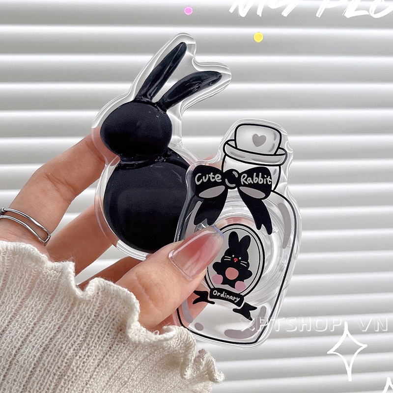 Ins Giá Đỡ Điện Thoại Di Động Có Túi Khí Chống Rơi Hình Sanrio Có Thể Thu Gọn Để Bàn