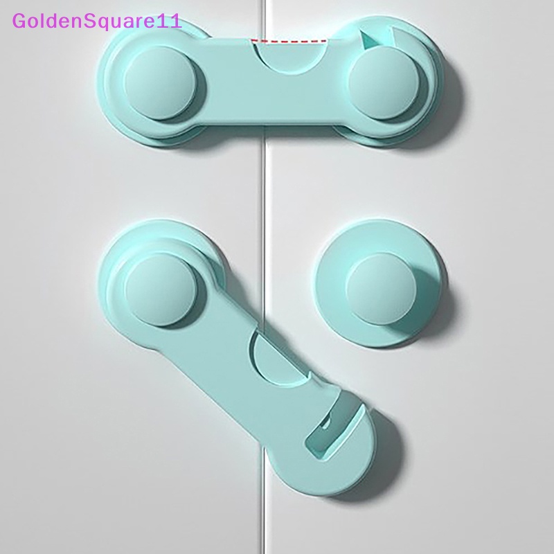 Khóa Cửa Tủ Lạnh / Ngăn Kéo Màu Vàng Kim Đa Năng Nhỏ Gọn An Toàn Cho Bé