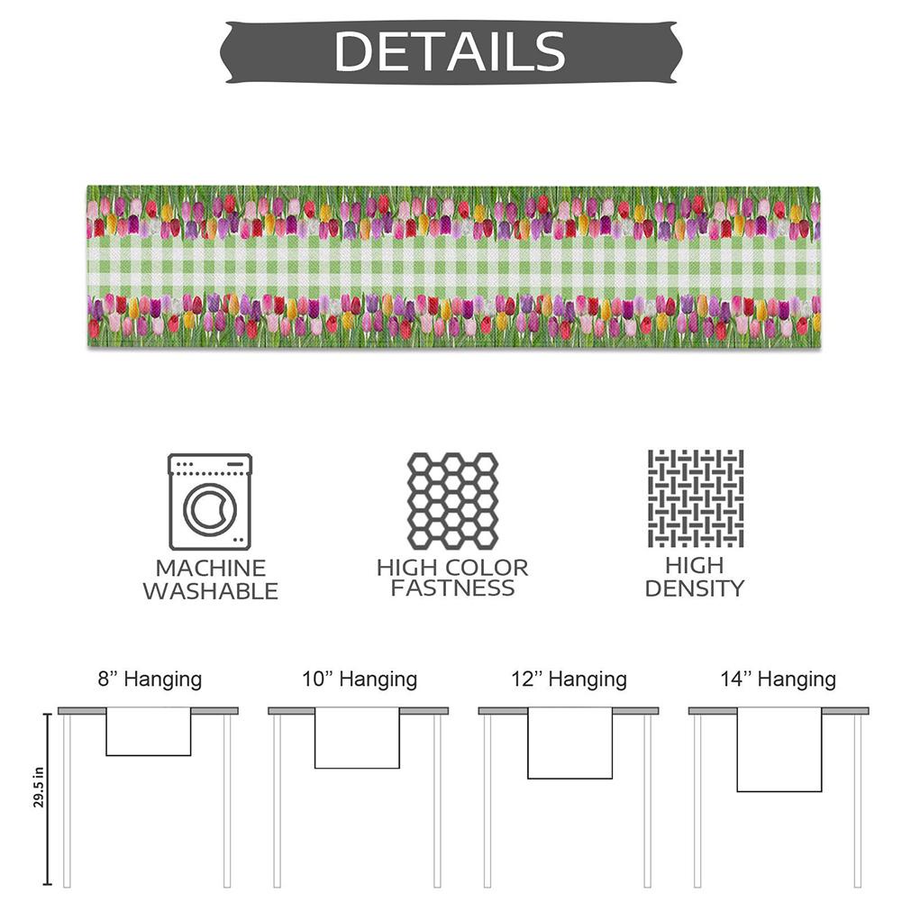 Khăn Trải Bàn In Hoa Tulip Nhiều Màu