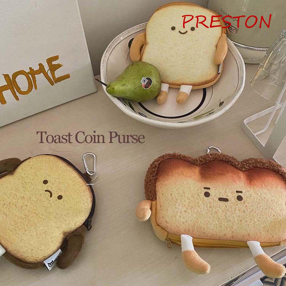 Ví Đựng Tiền Xu Họa Tiết Bánh Mì Nướng Dễ Thương Dành Cho Học Sinh