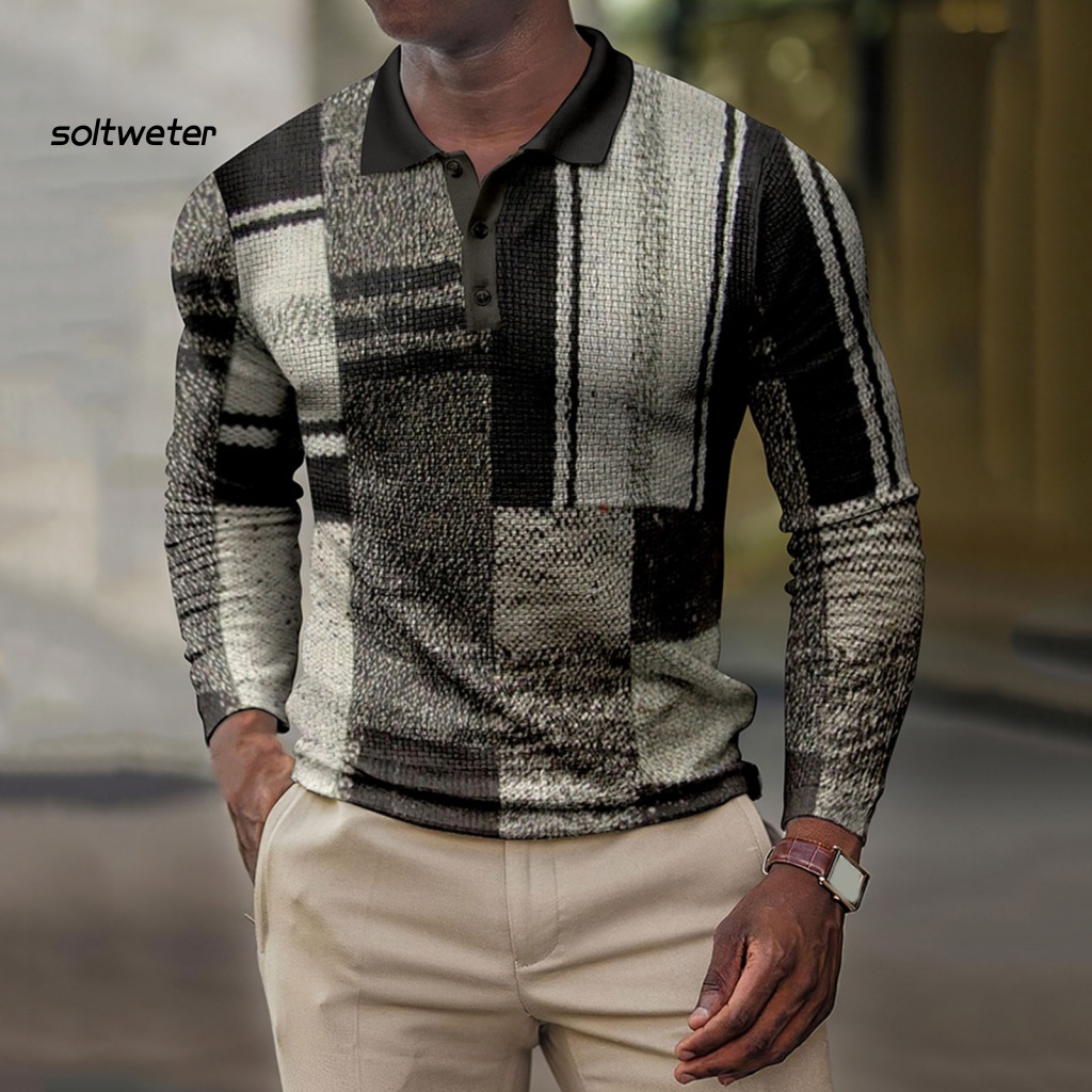 Áo Sơ Mi Tay Dài Thấm Hút Mồ Hôi Nhanh Khô In Họa Tiết Thời Trang Mùa Xuân Cho Nam