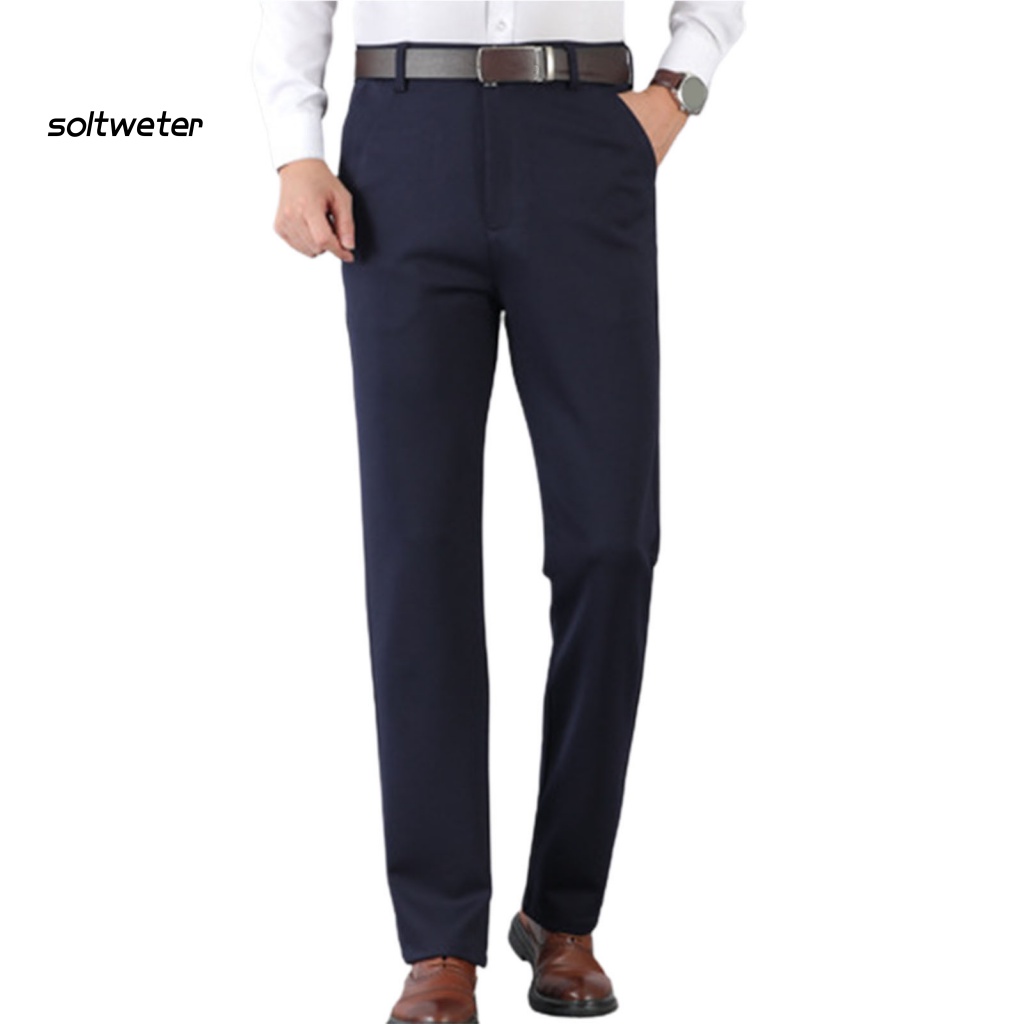 Quần Tây Nam Lưng Cao Màu Sắc Thanh Lịch