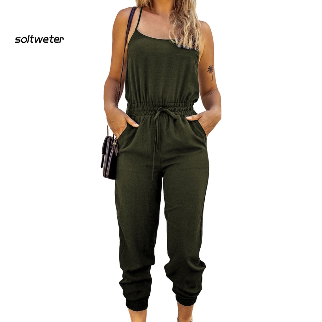 Bộ Áo Liền Quần Hai Dây Ôm Dáng Thời Trang Dành Cho Nữ