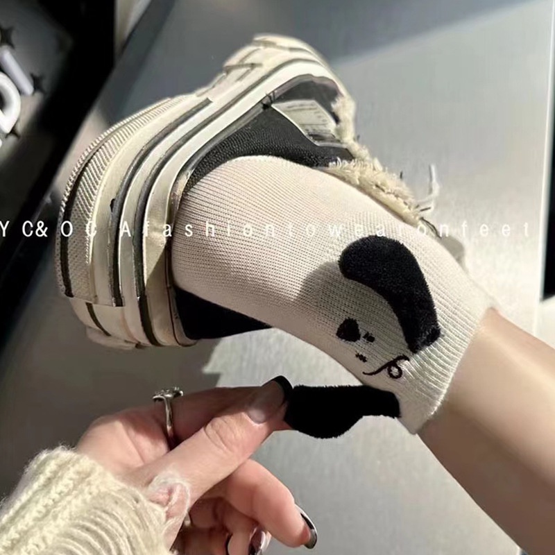 Hàng Mới Về Vớ Cotton Ba Chiều Hình Chú Chó Hoạt Họa Nhồi Bông Thời Trang Xuân Hè Châu Âu Mới 2023