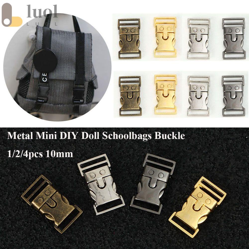 Set 1 / 2 / 4 Nút Cài Mini 10mm Làm Vòng Tay / Ba Lô DIY Tiện Dụng