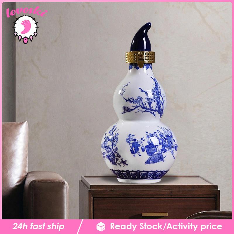 Bình Nước Hình Quả Bầu Có Nắp Đậy Dùng Trang Trí Trong Nhà