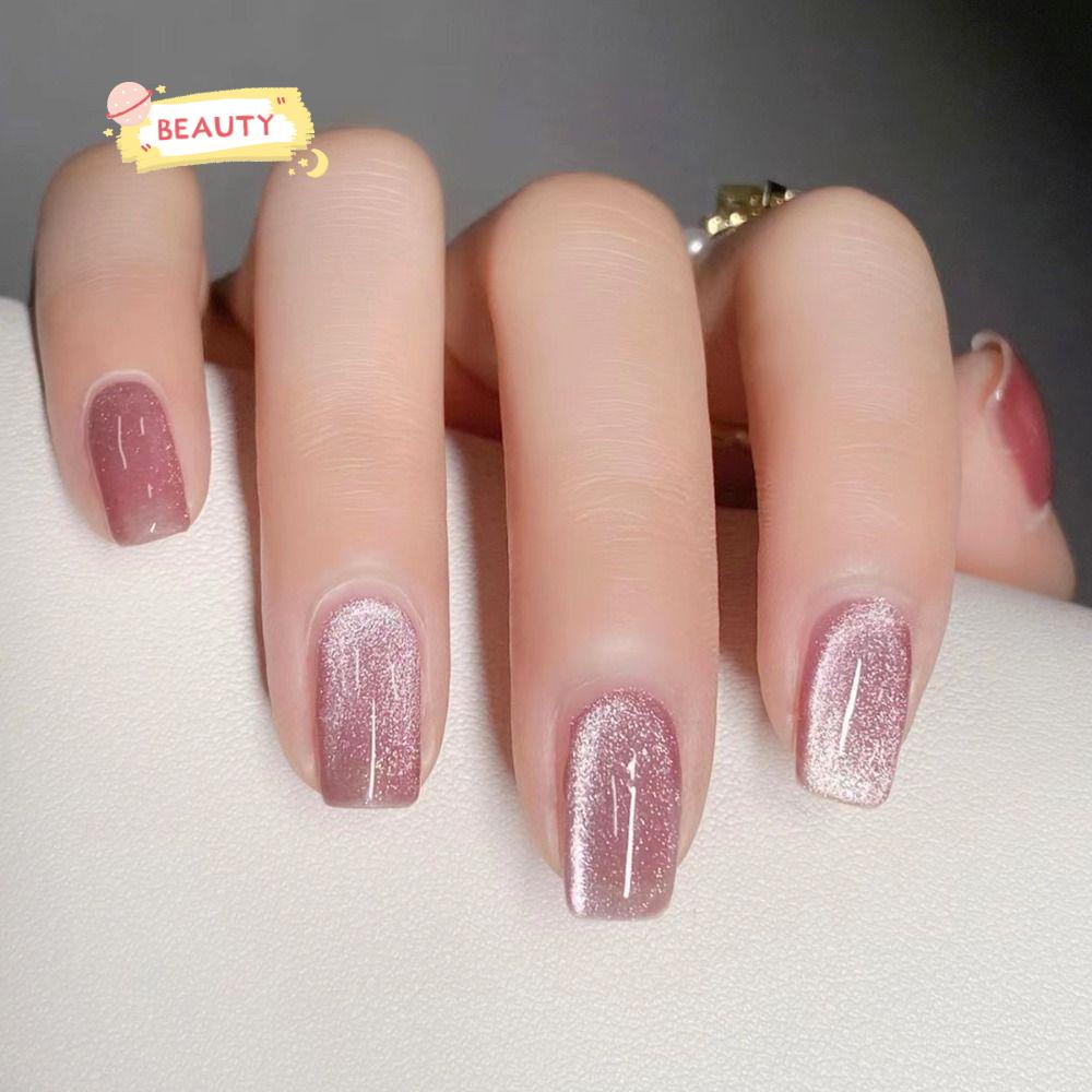 BEAUTY Bộ Móng Tay Giả Che Phủ Toàn Diện Đầu Vuông DIY