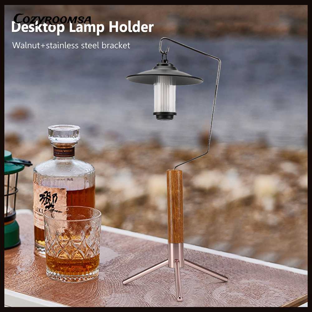 Giá Đỡ Đèn Cắm Trại / Leo Núi / Nướng BBQ Nhỏ Gọn Tiện Lợi