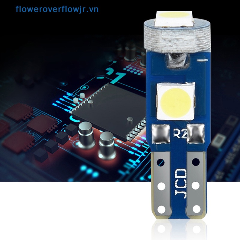 Bóng Đèn Led T5 3smd 3030 W3W W1.2W Ánh Sáng Ấm Gắn Bảng Điều Khiển Dành Cho Ô Tô