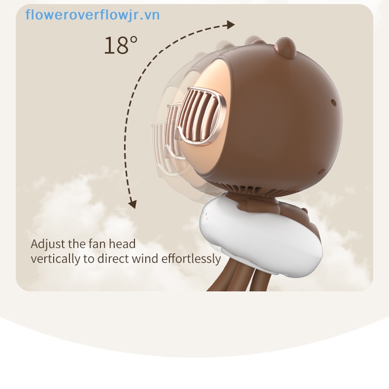 Quạt Không Cánh Dạng Kẹp Linh Hoạt Dễ Thương Gắn Xe Đẩy Em Bé