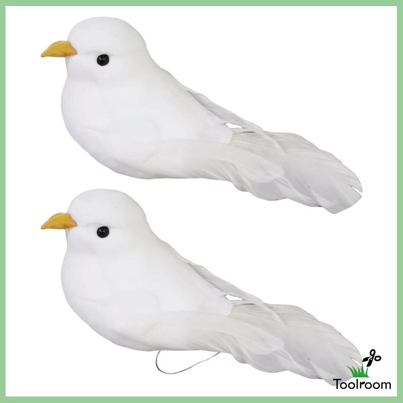 Chim Bồ Câu Nhân Tạo Có Lông Vũ Trang Trí Sân Vườn / Tiệc Cưới