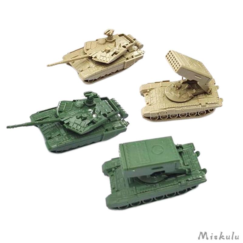 4 Mô Hình Xe Tăng Tên Lửa Tỉ Lệ 1 / 144 Trang Trí