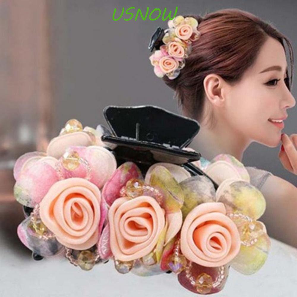 Kẹp Tóc Càng Cua Hình Hoa Nhiều Màu Sắc Đơn Giản Phong Cách Retro|Kẹp Tóc Phong Cách Hàn Quốc Xinh Xắn Cho Nữ