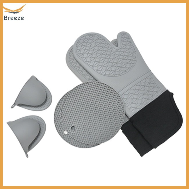 6 Găng Tay Silicone Chịu Nhiệt Dùng Cho Lò Nướng