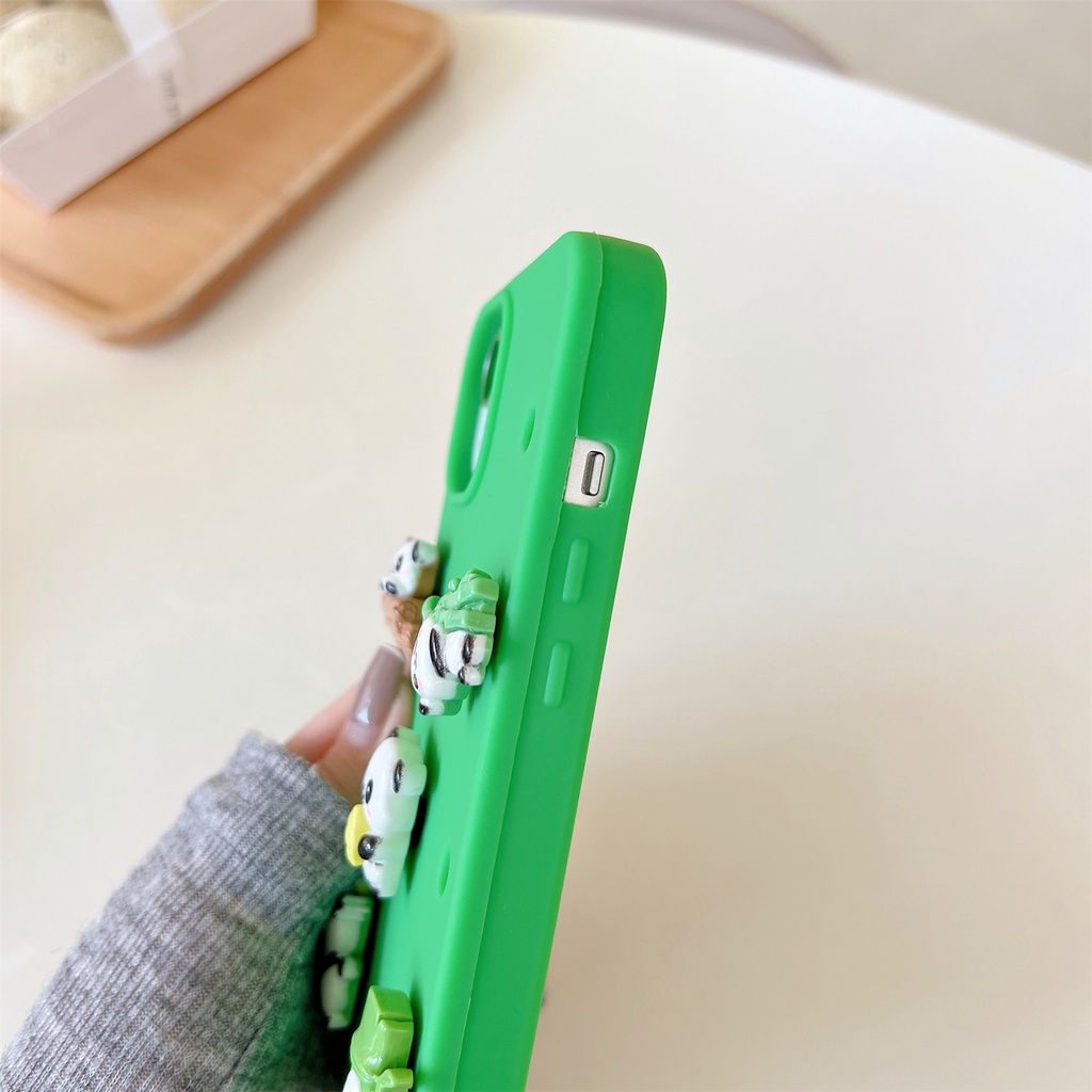 Ốp Điện Thoại Tpu Silicon Mềm Chống Sốc In Hình Gấu Trúc Hoạt Hình Dễ Thương Cho iPhone 14 13 12 11 Pro Max