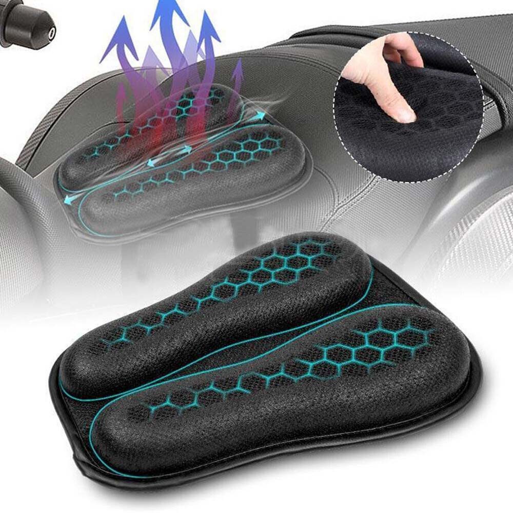 Honeycomb Gel Motorcycle Seat Cushion Sunscreen Motorbike Motor Seat Cushion 3D Anti Slip Comfort Gel Seat Cusion Moden