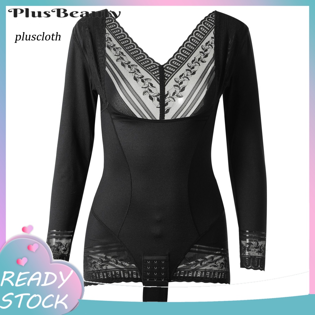 < Pluscloth > Đai Nịt Bụng Định Hình Cơ Thể Bằng Polyester Màu Đen Độ Co Giãn Cao Thoáng Khí Tạo Dáng Đẹp Cho Phụ Nữ Sau Sinh