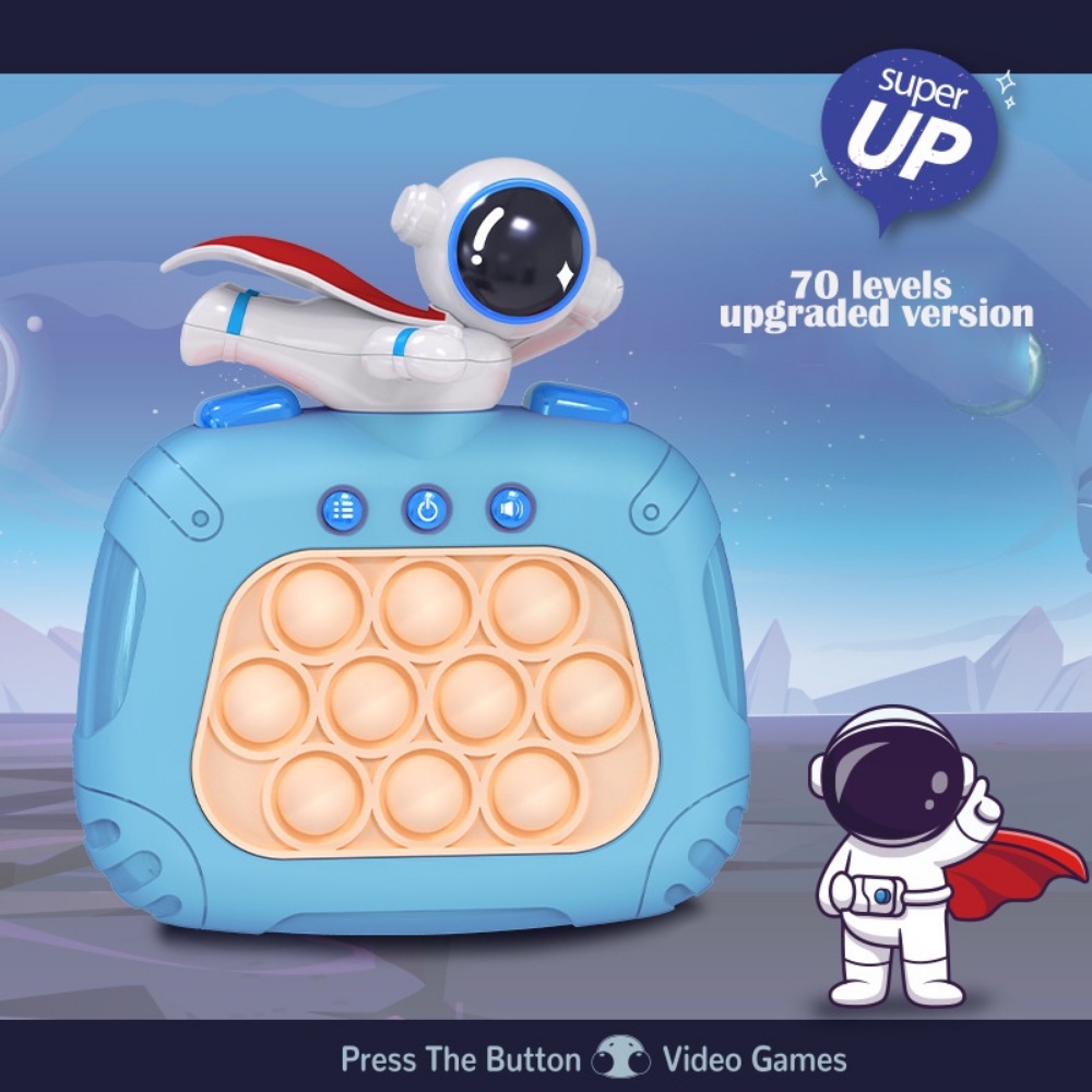 Máy Chơi Game Nhấn Tay Nhanh Chóng Hình Phi Hành Gia Phiên Bản Nâng Cấp Tốc Độ Điện Tử Dành Cho Trẻ Em