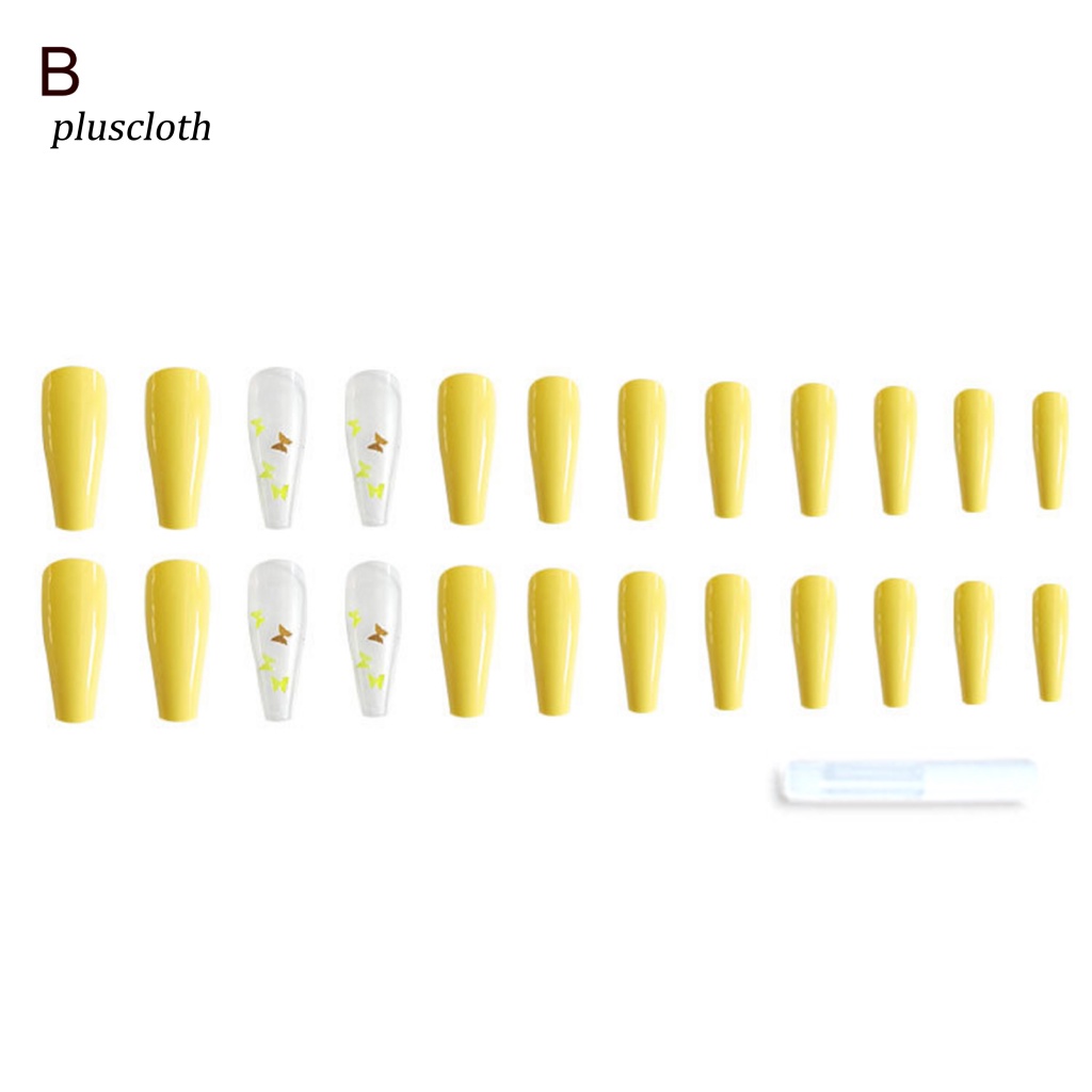 Set 24 Móng Tay Giả Tạo Hiệu Ứng Màu Gradient