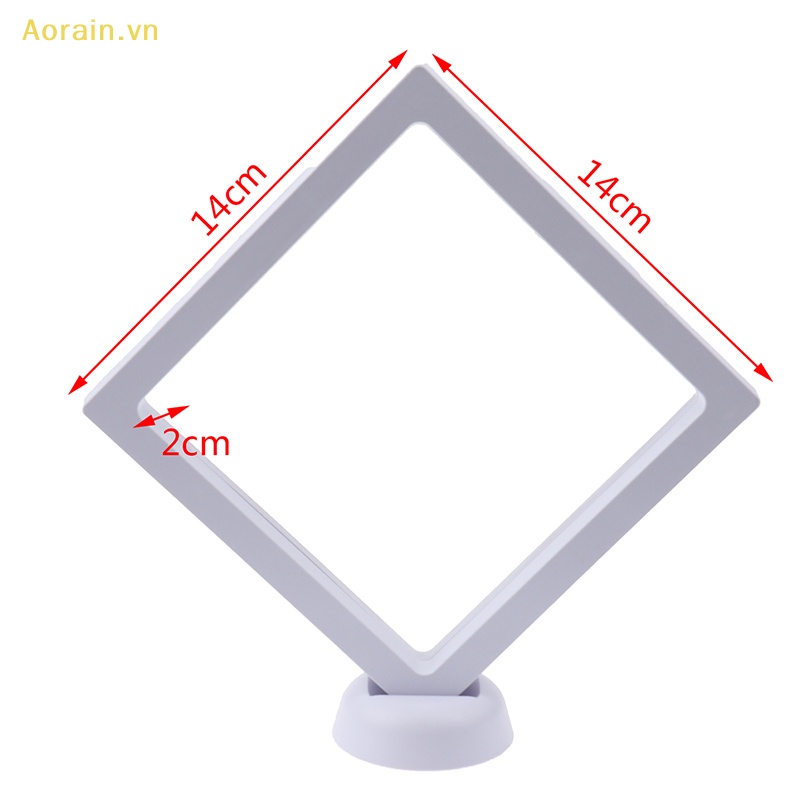 Khung Trưng Bày Trang Sức Hình Vuông 3D Kèm Giá Đỡ Tiện Lợi
