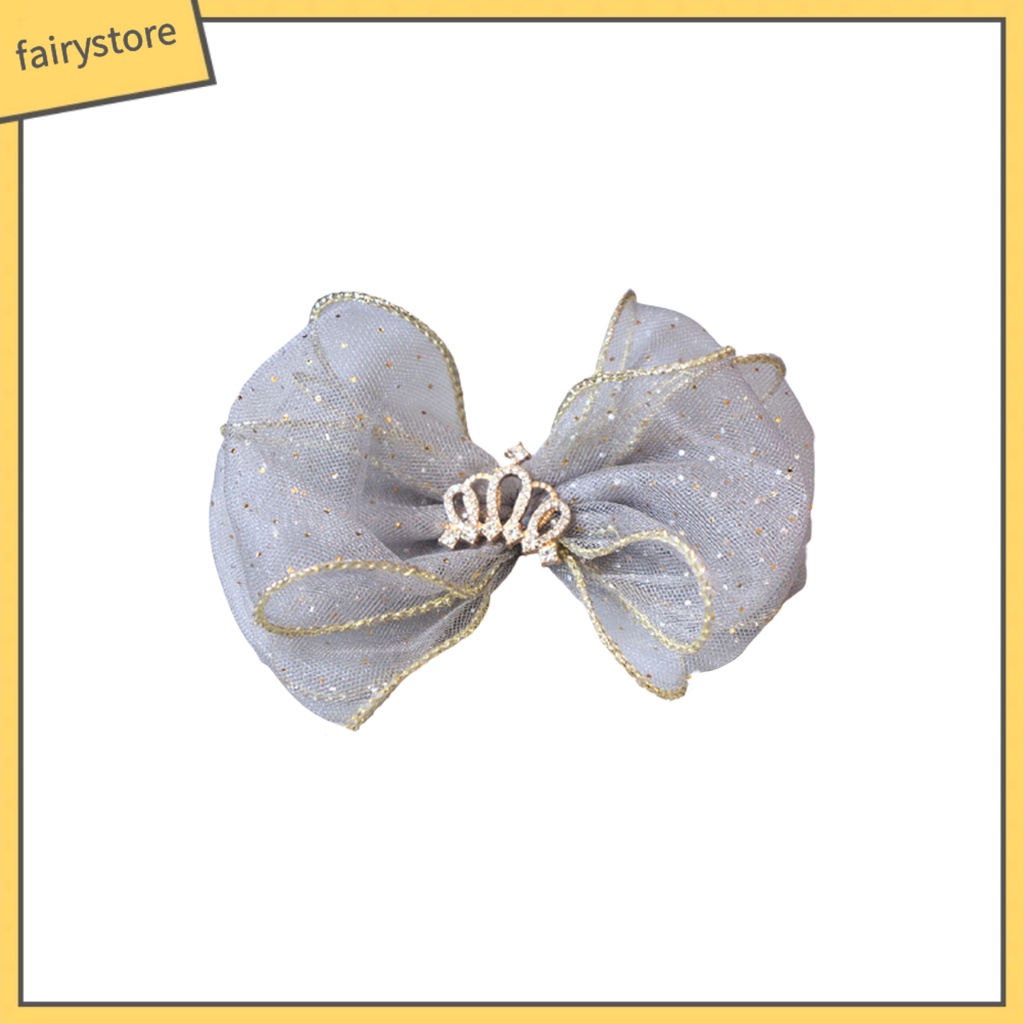 Kẹp Tóc Hình Nơ Màu Trơn Dành Cho Bé Gái