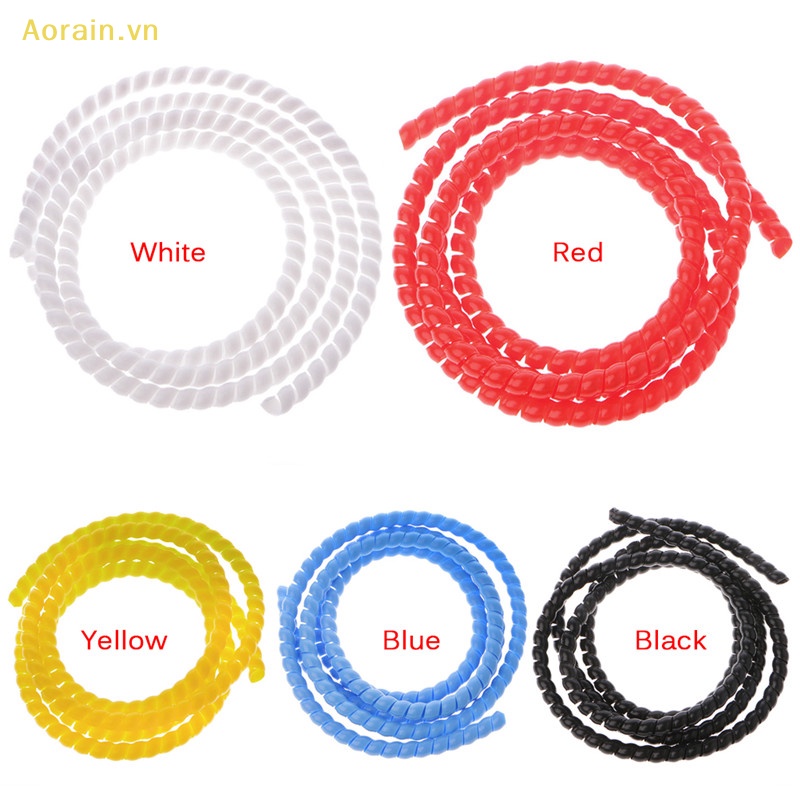Cuộn Dây Quấn Dây Cáp Hình Xoắn Ốc Nhiều Màu Sắc 1m 10mm / 14mm