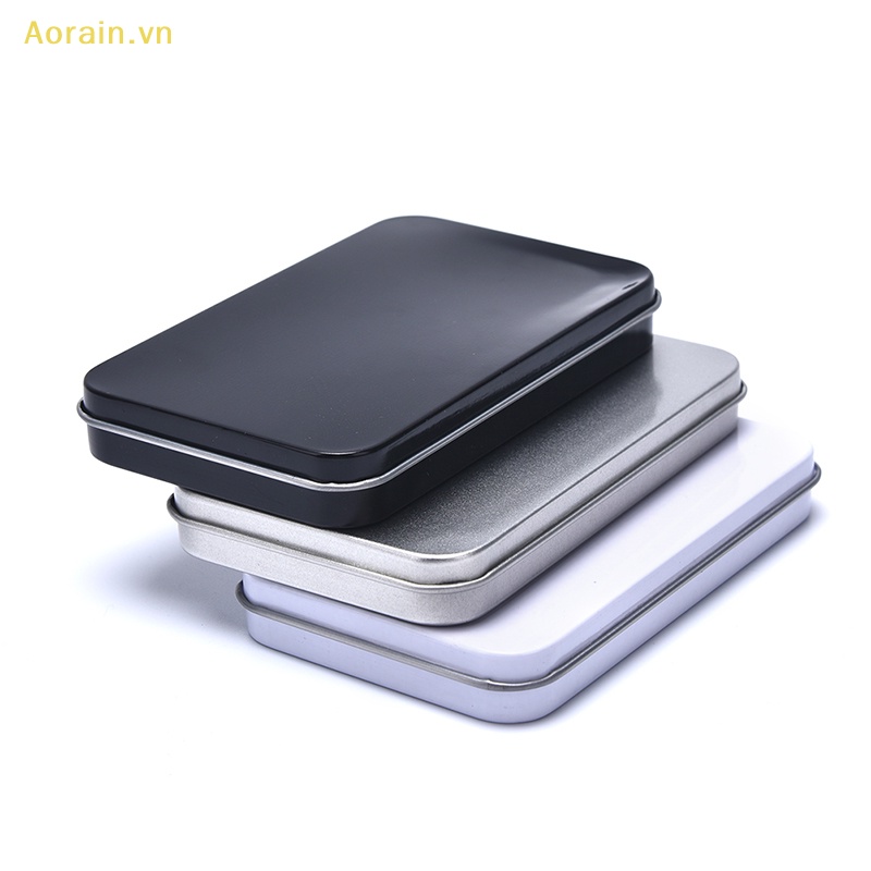 Hộp Thiếc Mini Hình Chữ Nhật Rỗng Dùng Đựng Đồ Trong Đám Cưới