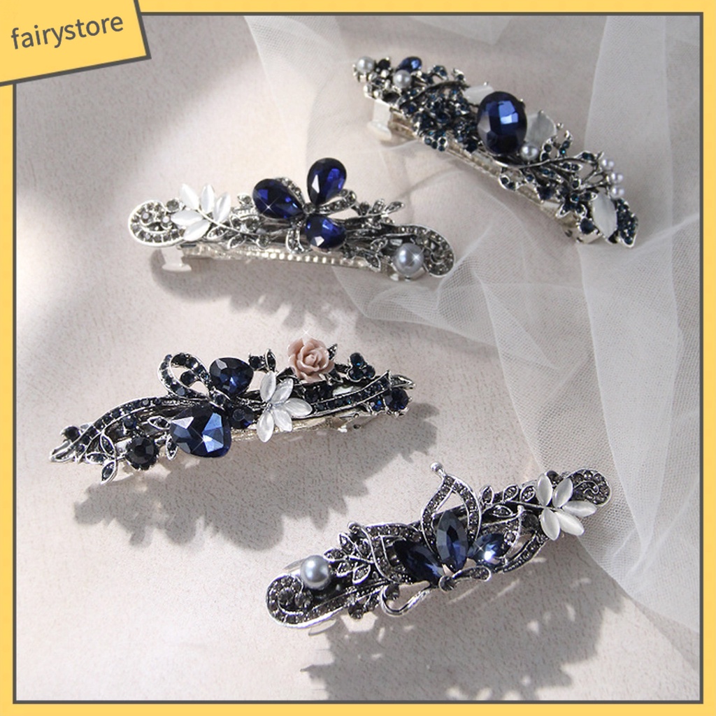 Trâm Cài Tóc Hình Hoa Đính Đá Lấp Lánh Sang Trọng