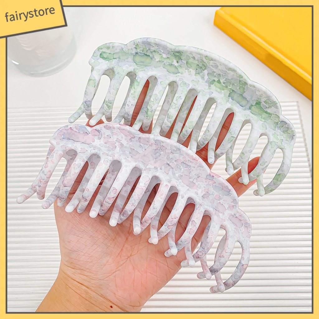[FRO] Kẹp Tóc Càng Cua Nhựa Siêu Nhẹ Có Răng Lược Siêu Nhẹ Đơn Giản Cá Tính Cho Nữ