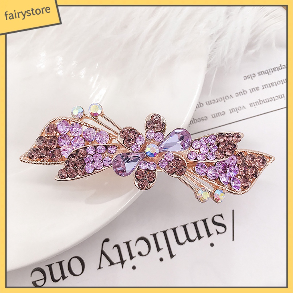 Kẹp Tóc Hợp Kim Đính Đá Nhiều Kiểu Dáng Cho Nữ