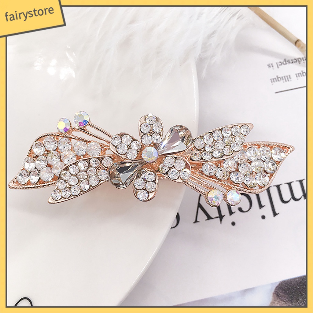 Kẹp Tóc Hợp Kim Đính Đá Nhiều Kiểu Dáng Cho Nữ