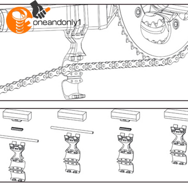 Dụng Cụ Giữ Dây Xích Xe Đạp Leo Núi Chống Rơi Chuyên Dụng