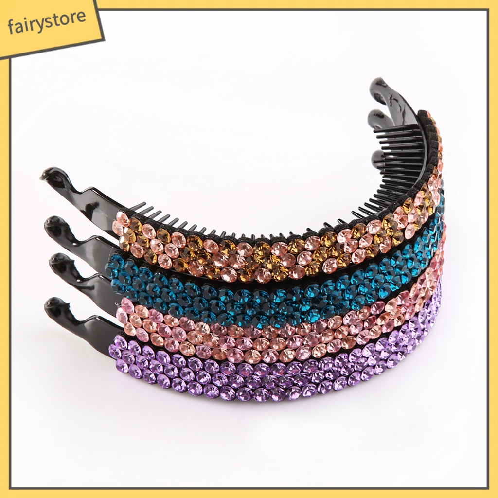 Kẹp Tóc Dạng Xoắn Đính Đá Lấp Lánh Thanh Lịch Cho Nữ