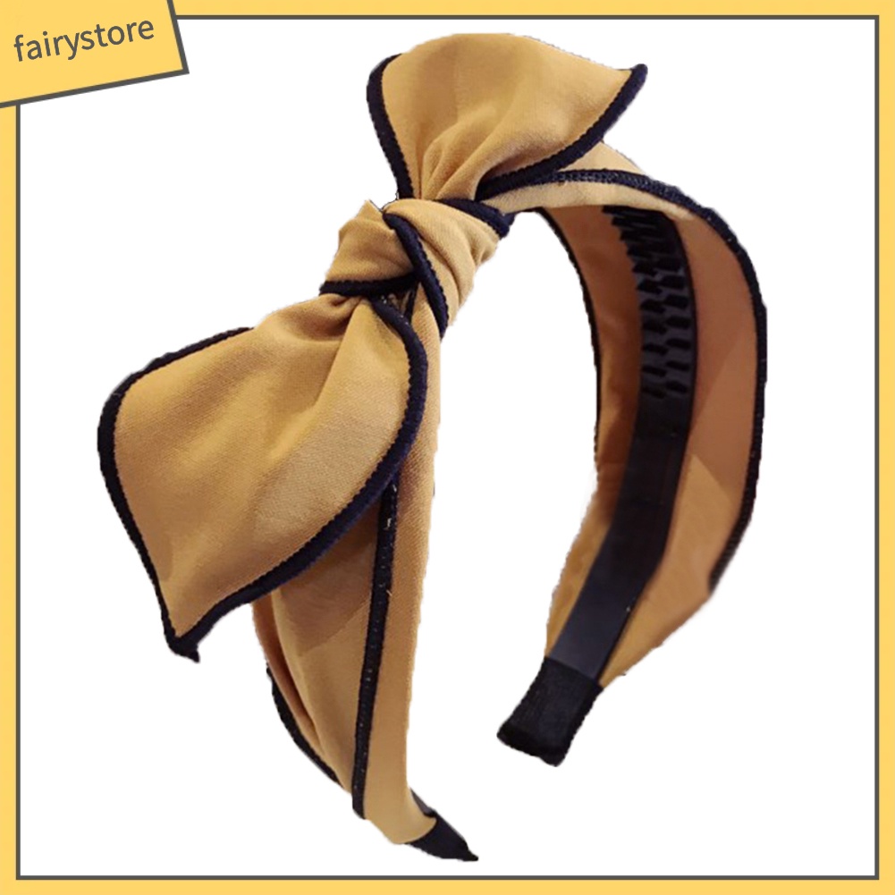 Băng Đô Cài Tóc Vải Bản Rộng Màu Sắc Ngọt Ngào Cho Nữ