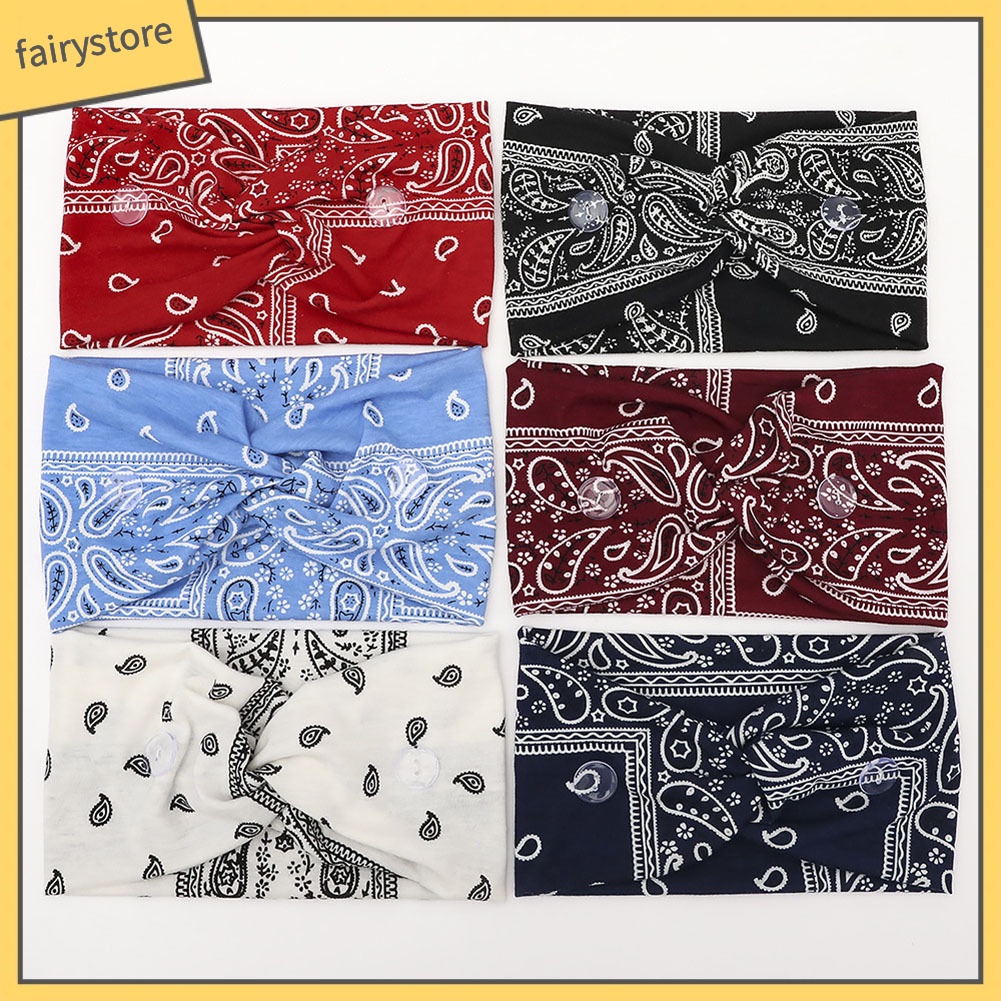 Băng Đô Cài Tóc Unisex Bản Rộng Co Giãn Có Nút Hỗ Trợ Luyện Tập Yoga / Thể Hình