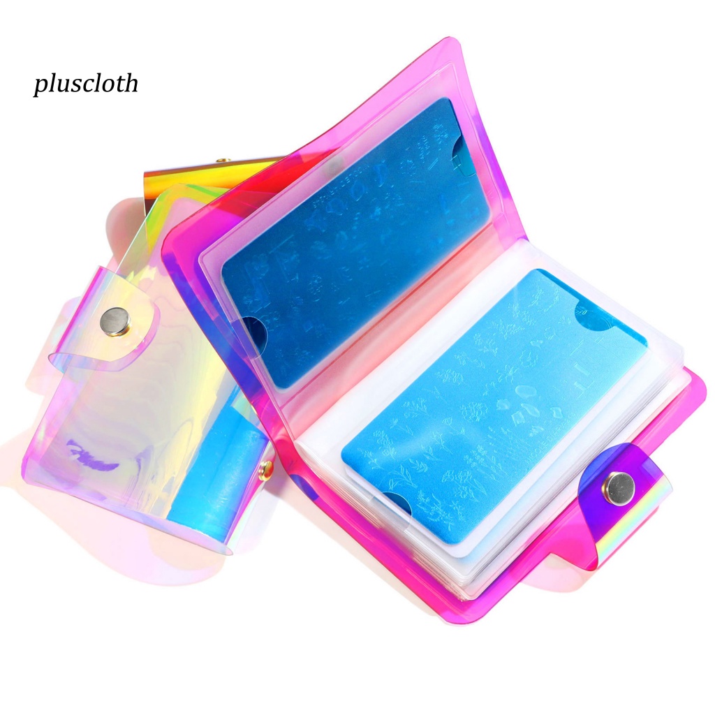 Túi Đựng Mẫu Trang Trí Móng Tay Trong Suốt Nhiều Ngăn Tiết Kiệm Không Gian