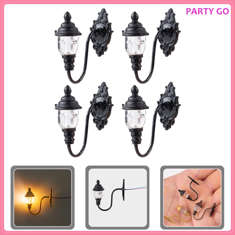 Set 4 Mô Hình Đèn Thần Tiên Trang Trí Nhà Búp Bê