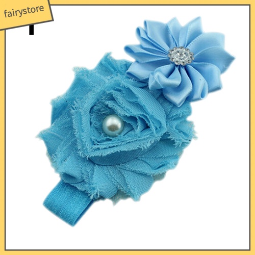 Băng Đô Hoa Đính Ngọc Trai Và Đá Xinh Xắn Cho Bé Gái