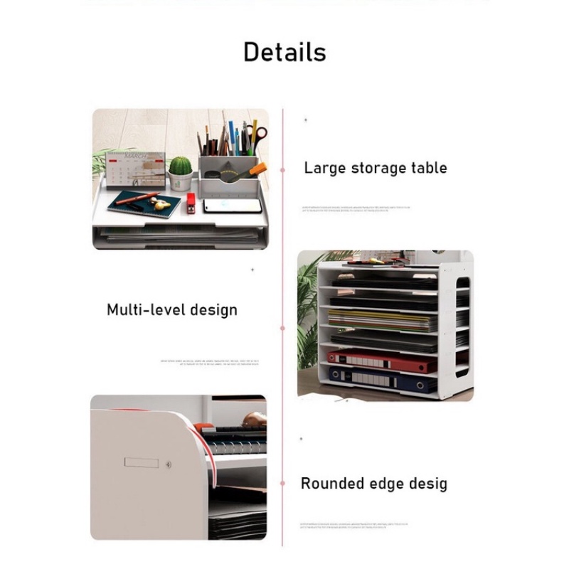 Giá Đỡ Tạp Chí / Tài Liệu Nhiều Tầng Sắp Xếp Gọn Gàng Sắp Xếp Gọn Gàng Để Bàn Văn